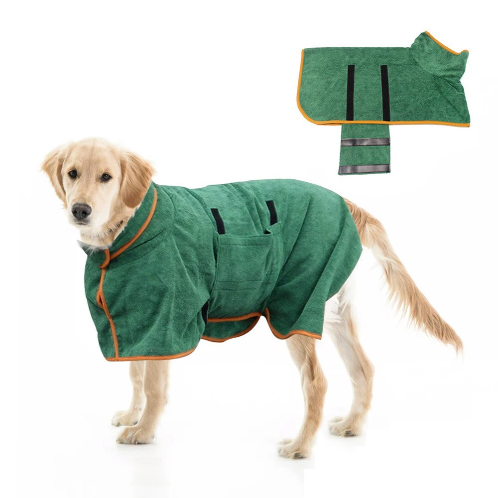 Bathrobe For Dogs Quick-Drying Dog Bath Towel For Dog