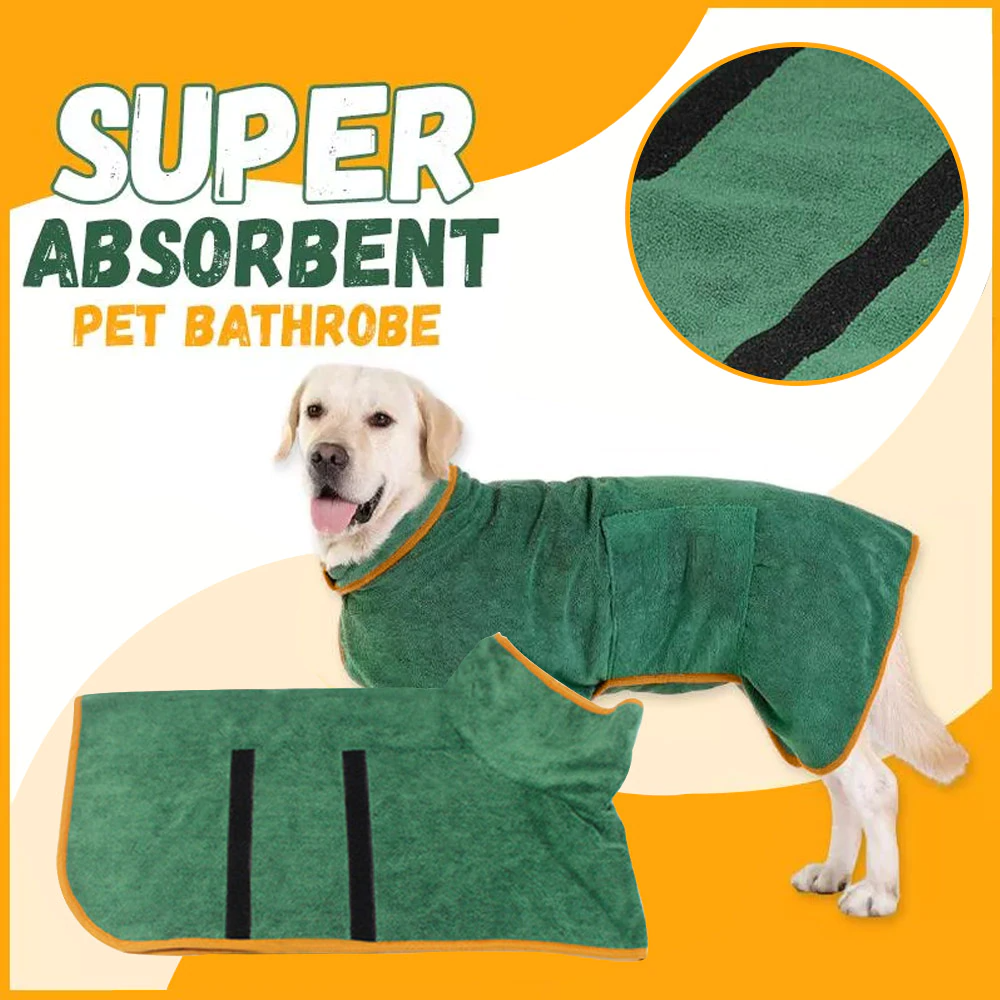 Bathrobe For Dogs Quick-Drying Dog Bath Towel For Dog