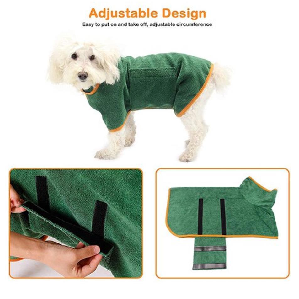 Bathrobe For Dogs Quick-Drying Dog Bath Towel For Dog