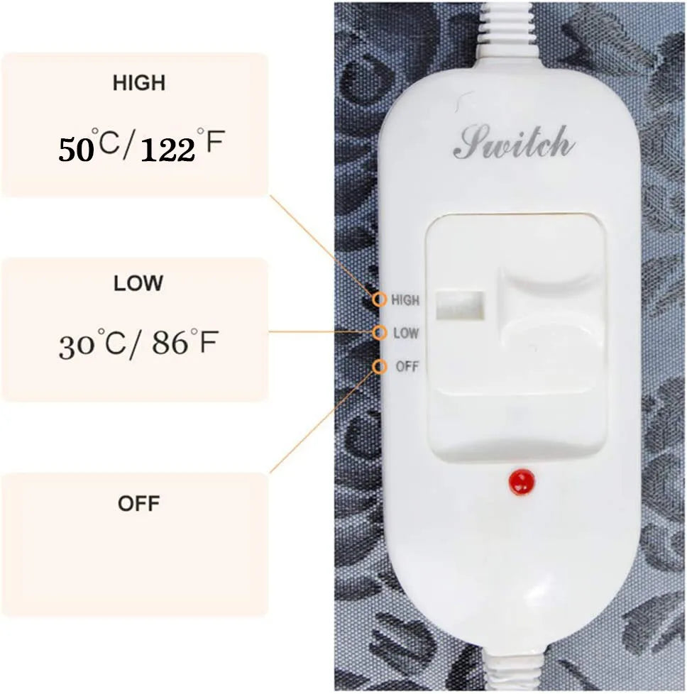 Pet Electric Heating Pad For Dogs And Cats Adjustable Heating Pad Pet Electric Warm Mat Bed Waterproof Bite-resistant Wire