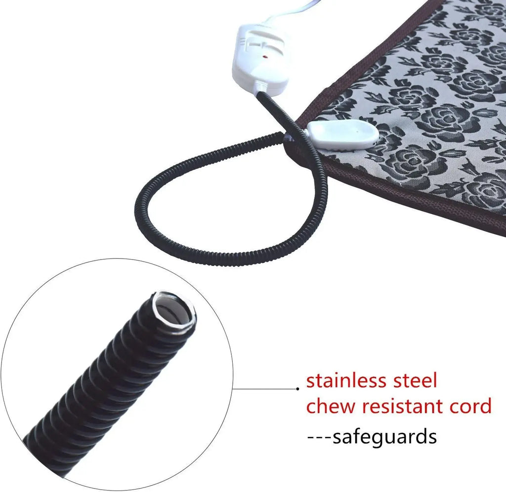 Pet Electric Heating Pad For Dogs And Cats Adjustable Heating Pad Pet Electric Warm Mat Bed Waterproof Bite-resistant Wire