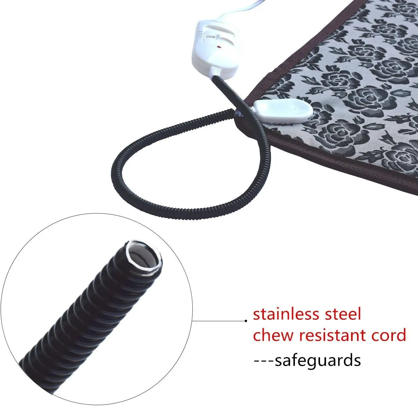 Pet Electric Heating Pad For Dogs And Cats Adjustable Heating Pad Pet Electric Warm Mat Bed Waterproof Bite-resistant Wire