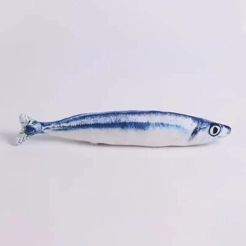 20/30/40 Creative Cat Toy 3d Fish Simulation Soft Plush Anti-Bite Catnip Interaction Chewing Fake Cat Fish Toy Pet Supplies