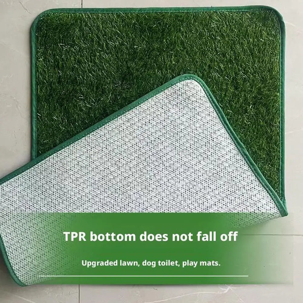 1pcs Pet Artificial Lawn Mat For Training Puppy Pee Indoor Outdoor Leak Proof Easy Clean Washable Non Slip Dogs Toilet Tray Tool