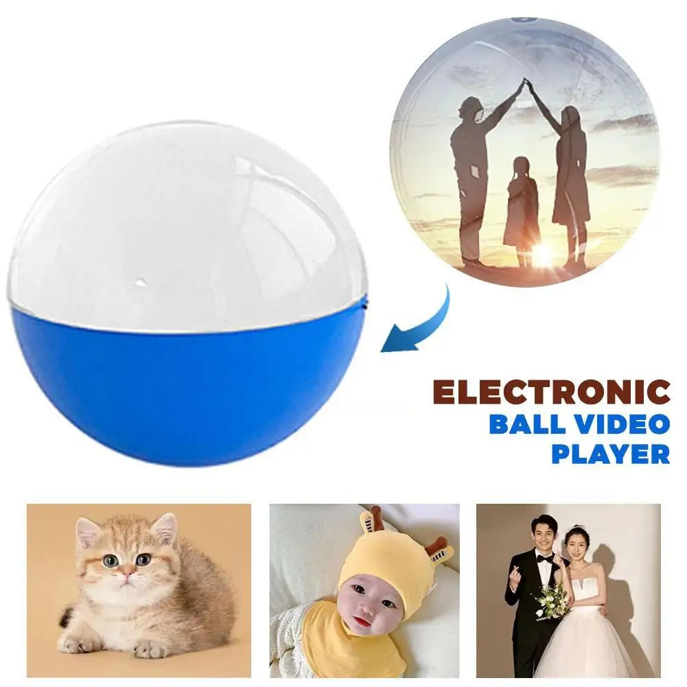 Memory Sphere 2.7 Inch Crystal Memory Ball Uploadable Videos Sphere For Kids Adults Celebration Birthday Wedding Night Halloween