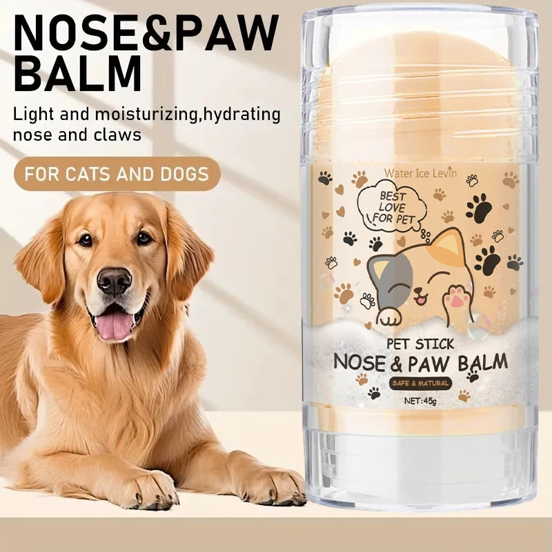 45g Dog Nose and Paw Balm Dog Paw Cream Cats Dogs Paw Protector Cream Pet Feet Moisturizer Pet Crack Feet Repair Pet Accessories
