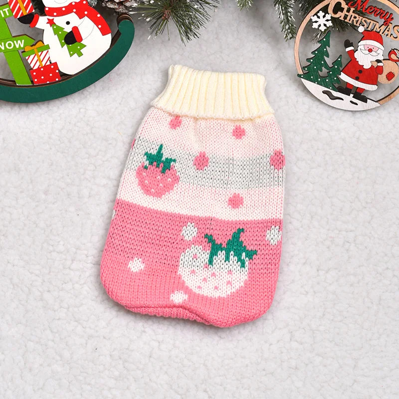 Christmas Cat Sweater Winter Warm Pet Costume for Cats Kedi katten Sphynx Clothing Mascotas Clothes for Dog Animals