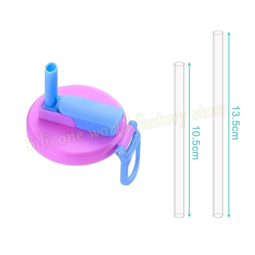 Silicone World Foldable Silicone Soda Can Lid Reusable Sealing Straw Soda Cans Cover For Canned Beverage Beer Juice Drinking