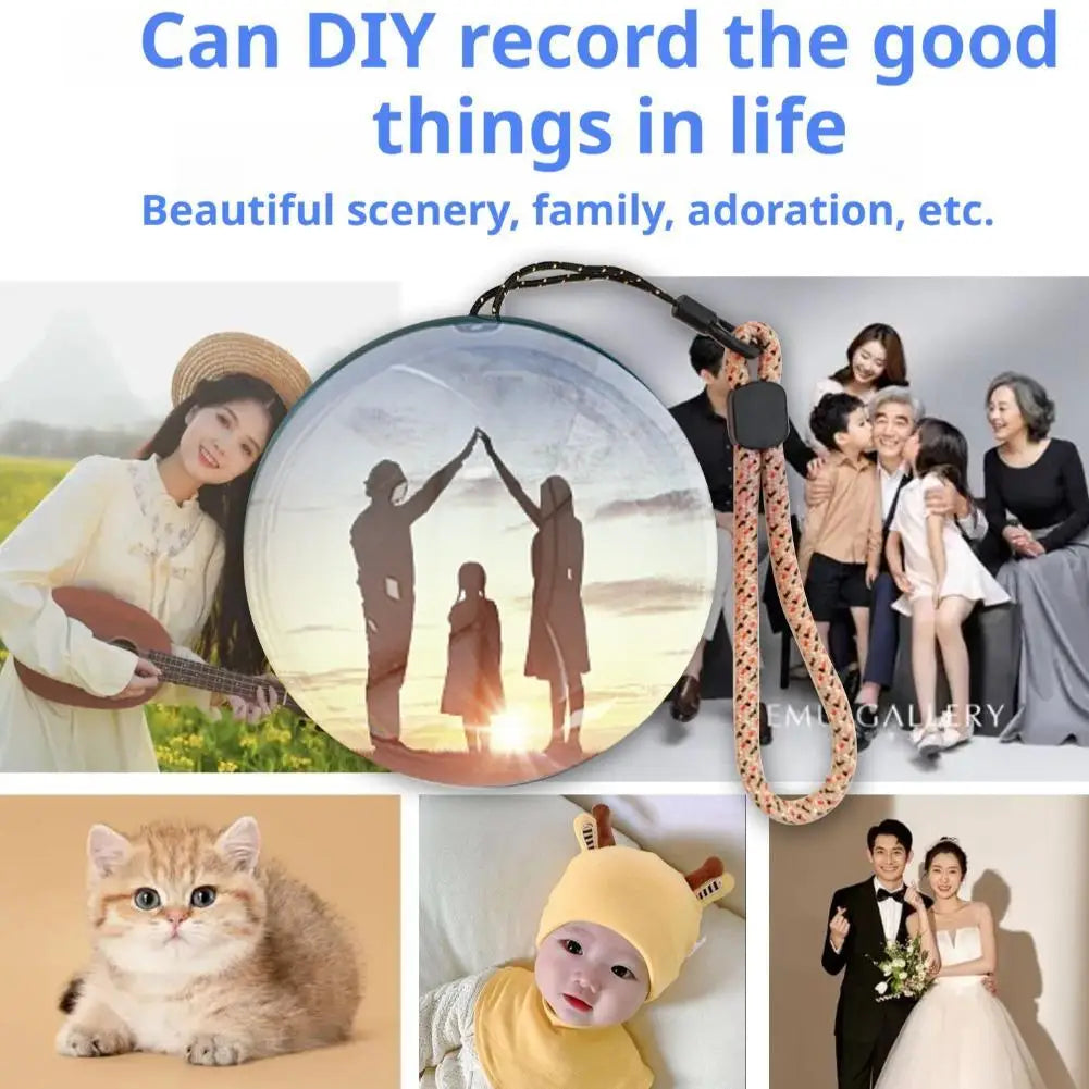 Memory Sphere 2.7 Inch Crystal Memory Ball Uploadable Videos Sphere For Kids Adults Celebration Birthday Wedding Night Halloween